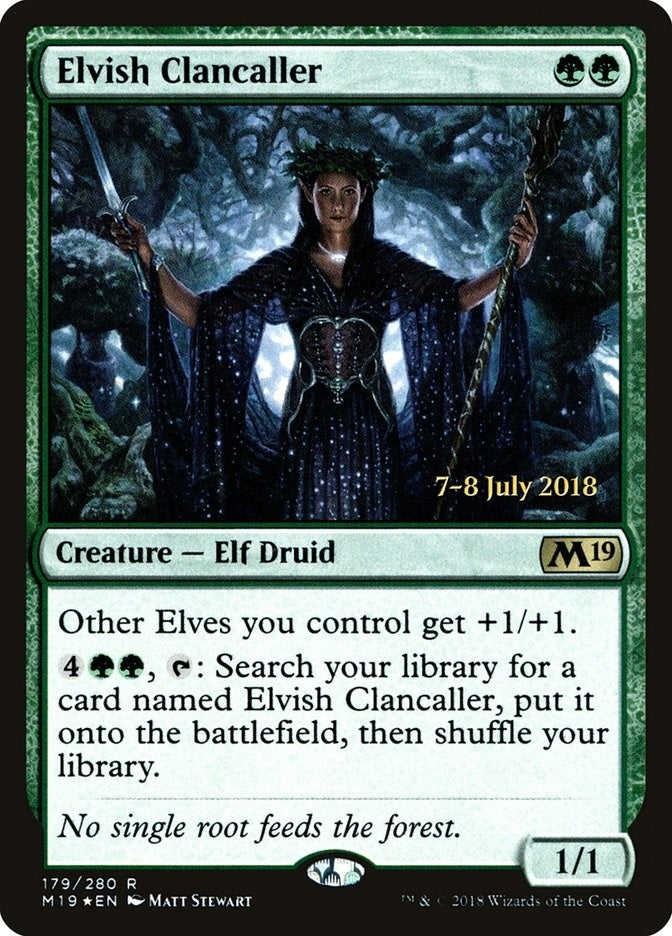 Image for Elvish Clancaller (Prerelease Cards) (179) - Magic: The Gathering