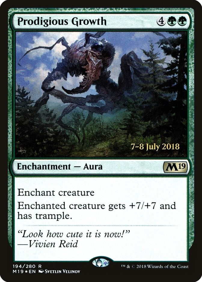 Image for Prodigious Growth (Prerelease Cards) (194) - Magic: The Gathering