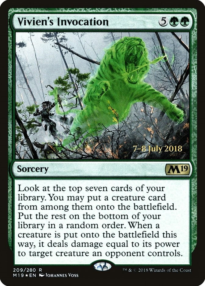 Image for Vivien's Invocation (Prerelease Cards) (209) - Magic: The Gathering
