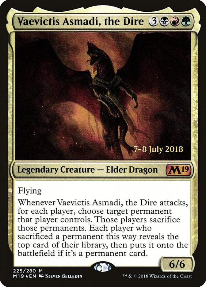 Image for Vaevictis Asmadi, the Dire (Prerelease Cards) (225) - Magic: The Gathering