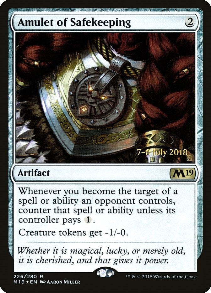 Image for Amulet of Safekeeping (Prerelease Cards) (226) - Magic: The Gathering