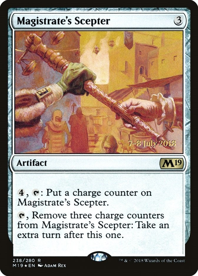 Image for Magistrate's Scepter (Prerelease Cards) (238) - Magic: The Gathering