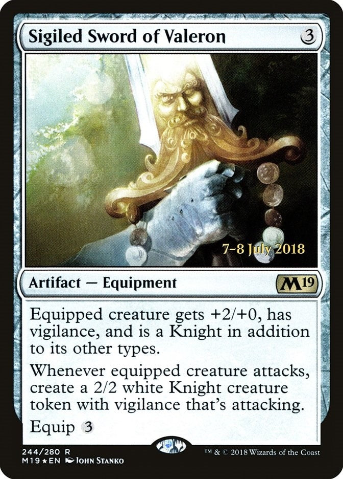 Image for Sigiled Sword of Valeron (Prerelease Cards) (244) - Magic: The Gathering