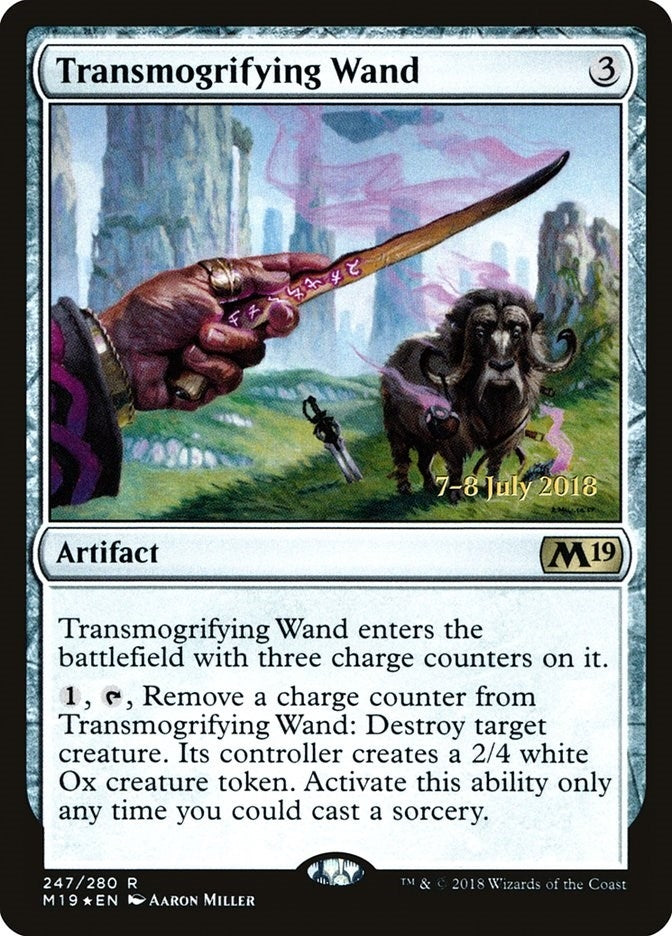 Image for Transmogrifying Wand (Prerelease Cards) (247) - Magic: The Gathering