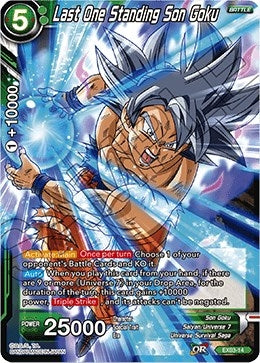 Image for Last One Standing Son Goku (Expansion Deck Box Set 03: Ultimate Box) (EX03-14) - Dragon Ball Super: Masters