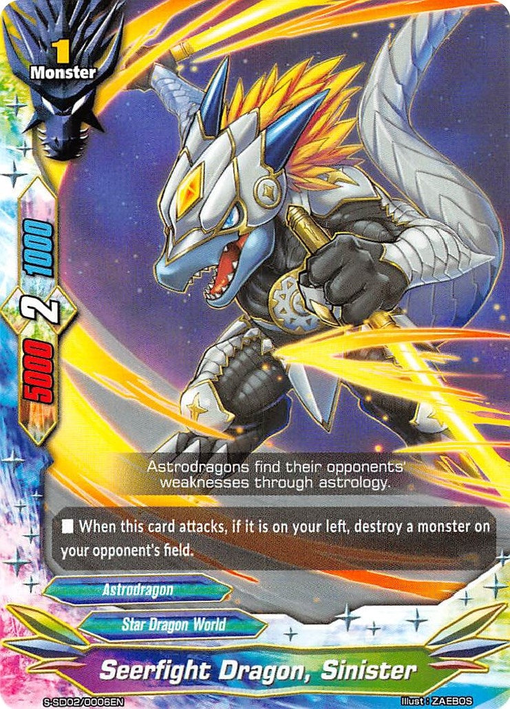 Image for Seerfight Dragon, Sinister (S-SD02: Triangulum Galaxy) (S-SD02/0006EN) - Future Card BuddyFight