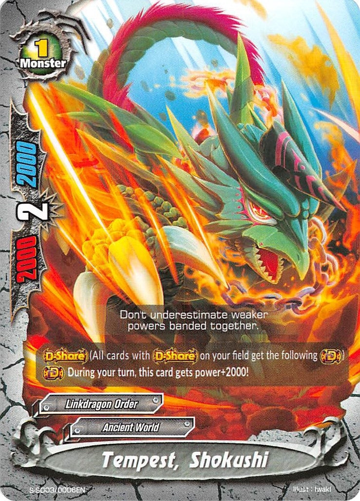 Image for Tempest, Shokushi (S-SD03: Spiral Linkdragon Order) (S-SD03/0006EN) - Future Card BuddyFight