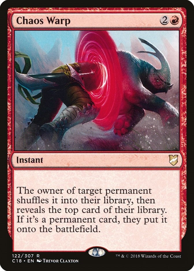Image for Chaos Warp (Commander 2018) (122) - Magic: The Gathering