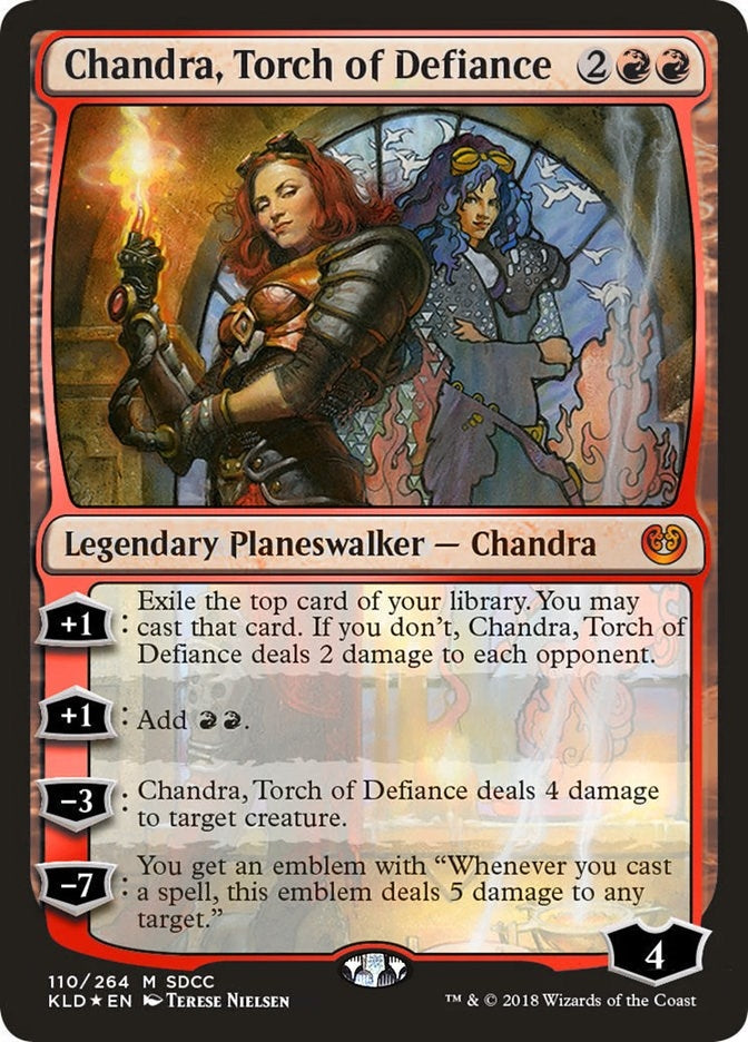 Image for Chandra, Torch of Defiance (SDCC 2018 Exclusive) (Media Promos) (110) - Magic: The Gathering