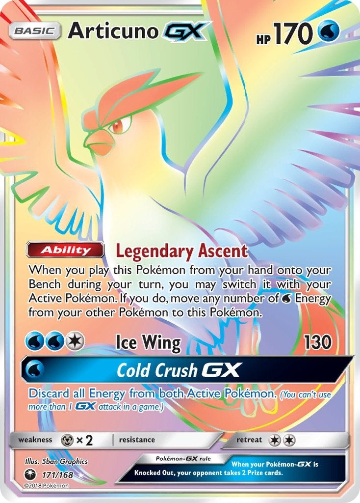 Image for Articuno GX (Secret) (SM - Celestial Storm) (171/168) - Pokemon