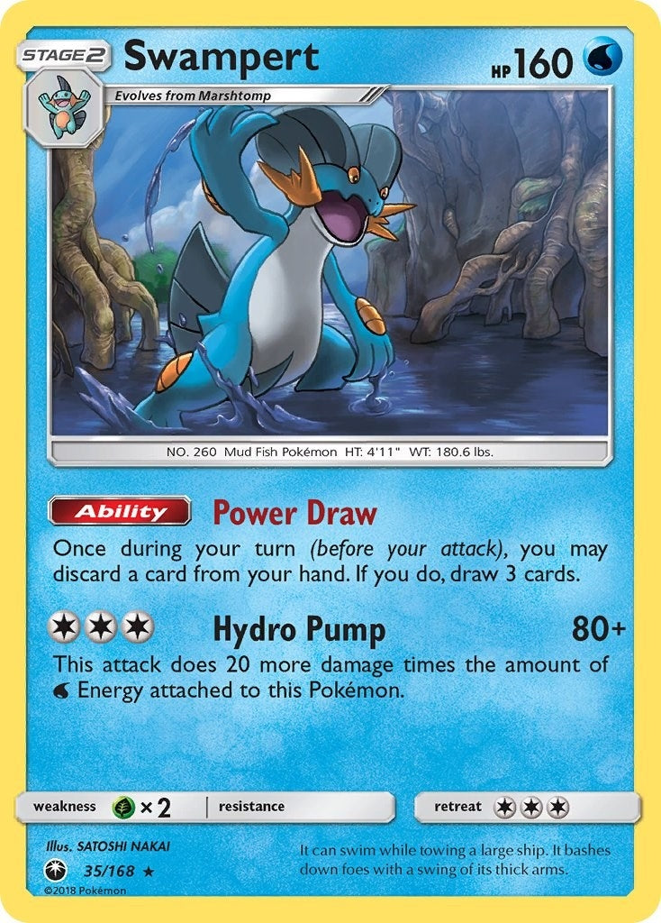 Image for Swampert (SM - Celestial Storm) (35/168) - Pokemon