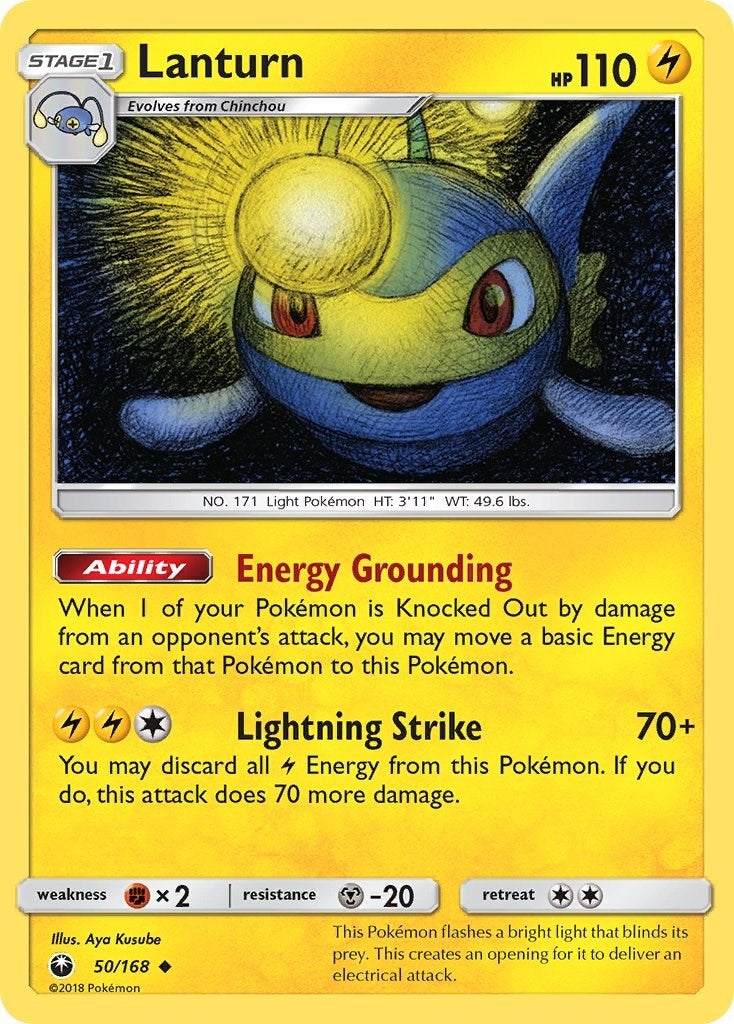 Image for Lanturn (SM - Celestial Storm) (50/168) - Pokemon