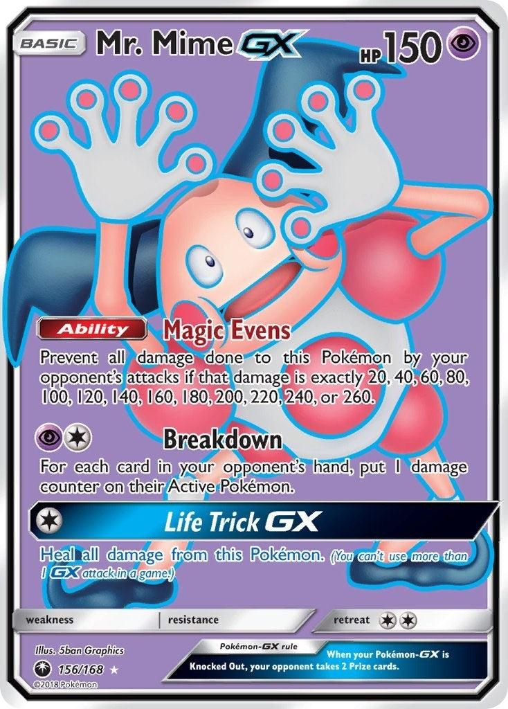 Image for Mr. Mime GX (Full Art) (SM - Celestial Storm) (156/168) - Pokemon