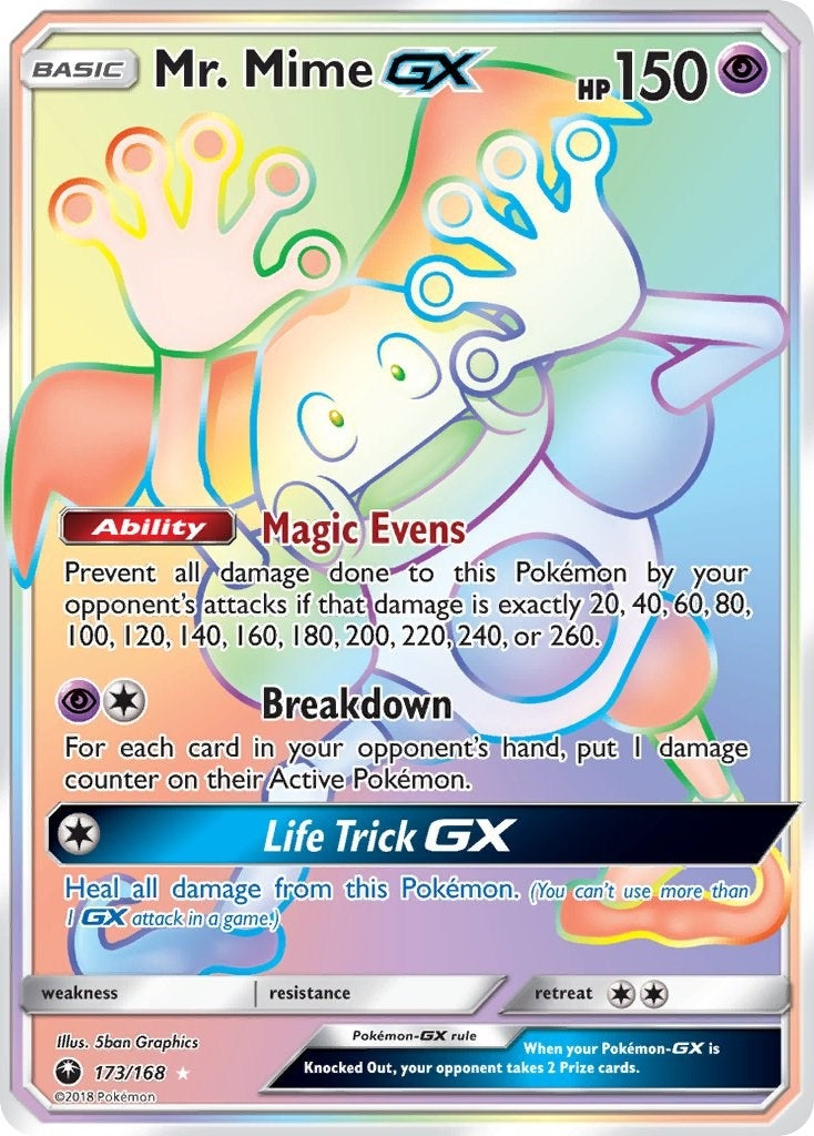 Image for Mr. Mime GX (Secret) (SM - Celestial Storm) (173/168) - Pokemon