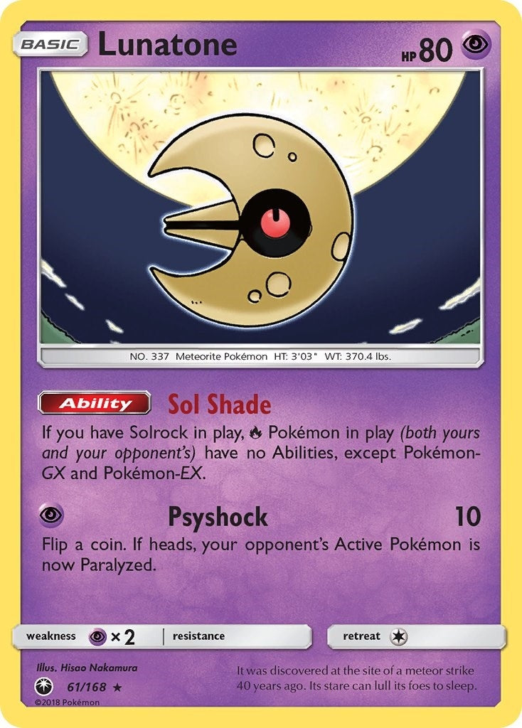 Image for Lunatone (SM - Celestial Storm) (61/168) - Pokemon
