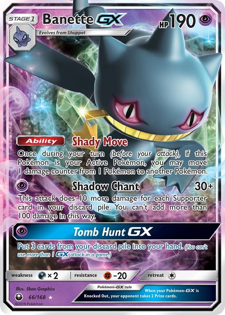 Image for Banette GX (SM - Celestial Storm) (66/168) - Pokemon