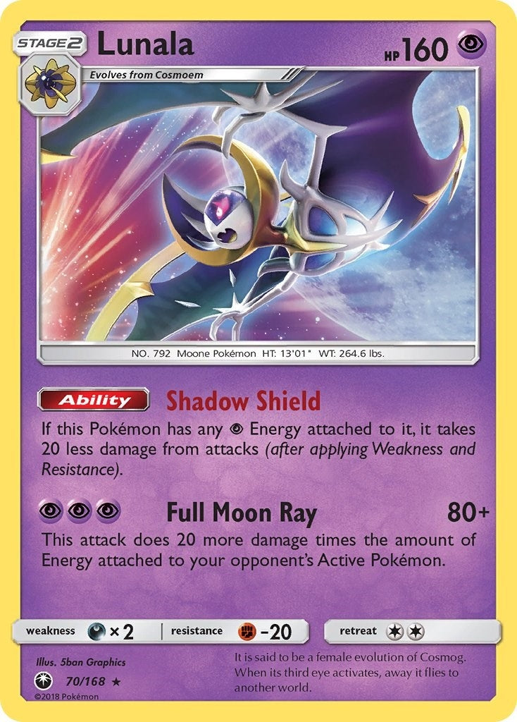 Image for Lunala (SM - Celestial Storm) (70/168) - Pokemon