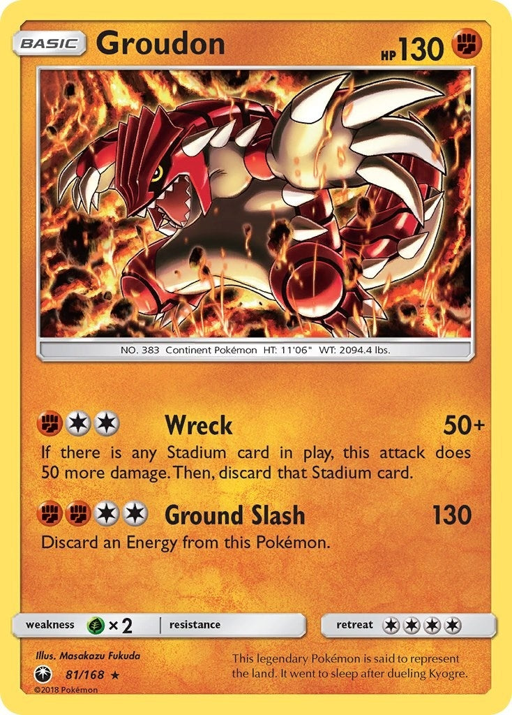 Image for Groudon (SM - Celestial Storm) (81/168) - Pokemon