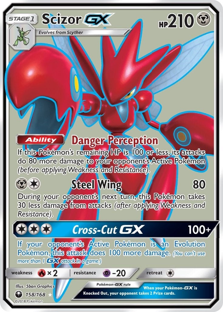 Image for Scizor GX (Full Art) (SM - Celestial Storm) (158/168) - Pokemon