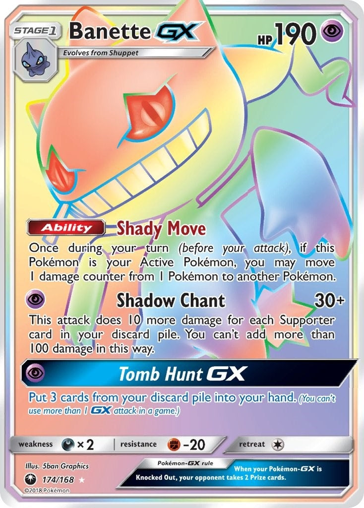 Image for Banette GX (Secret) (SM - Celestial Storm) (174/168) - Pokemon