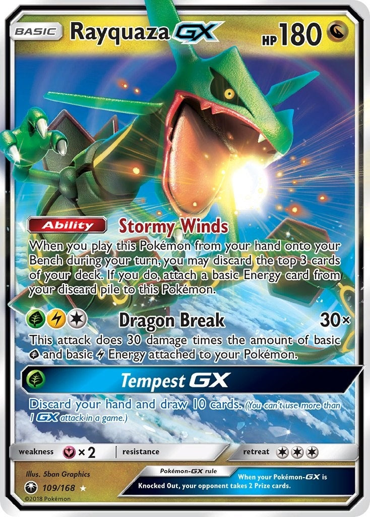 Image for Rayquaza GX (SM - Celestial Storm) (109/168) - Pokemon