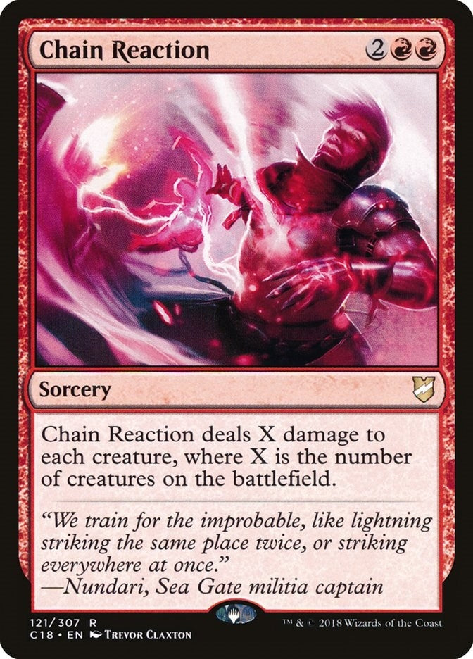 Image for Chain Reaction (Commander 2018) (121) - Magic: The Gathering