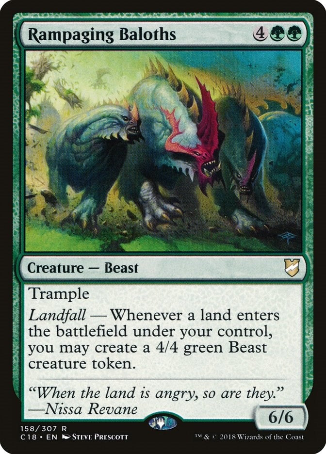 Image for Rampaging Baloths (Commander 2018) (158) - Magic: The Gathering