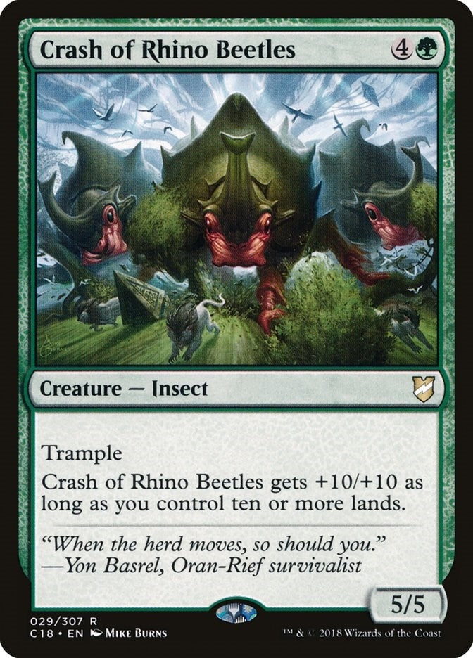 Image for Crash of Rhino Beetles (Commander 2018) (29) - Magic: The Gathering