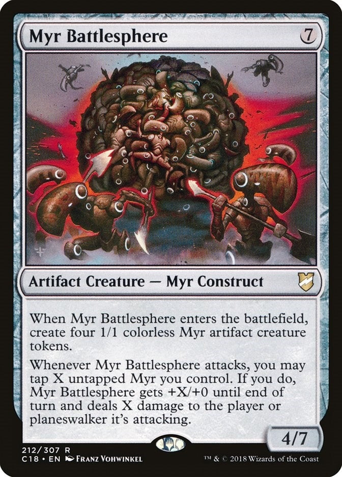 Image for Myr Battlesphere (Commander 2018) (212) - Magic: The Gathering