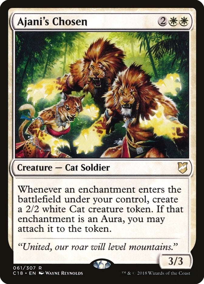 Image for Ajani's Chosen (Commander 2018) (61) - Magic: The Gathering