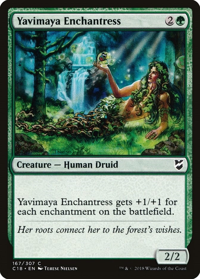 Image for Yavimaya Enchantress (Commander 2018) (167) - Magic: The Gathering