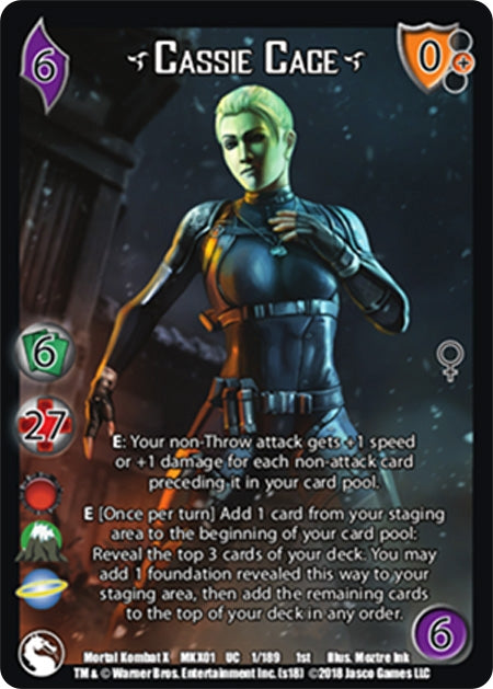 Image for Cassie Cage* (Mortal Kombat X) (1) - UniVersus