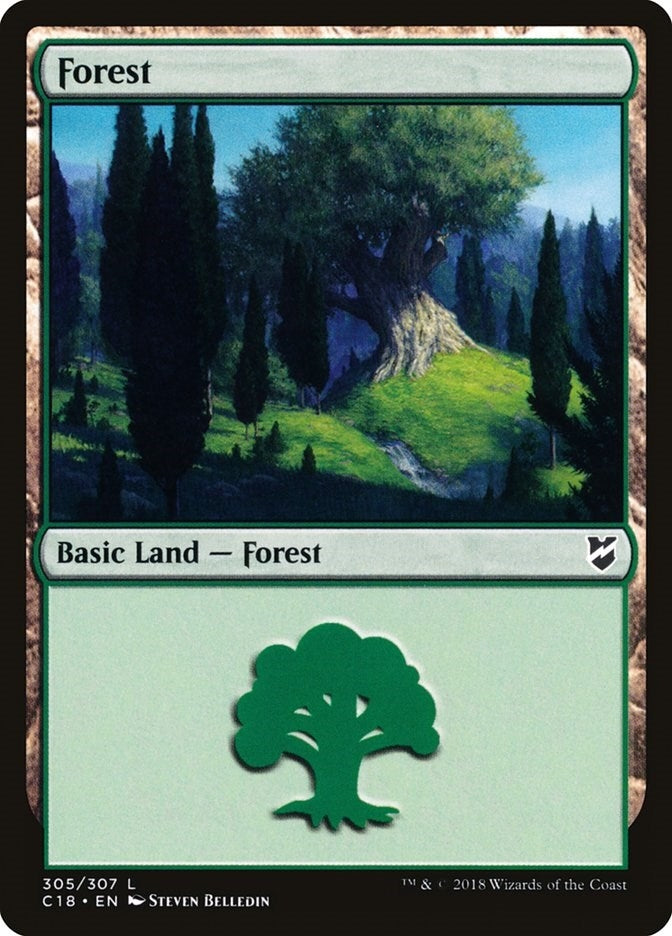 Image for Forest (305) (Commander 2018) (305) - Magic: The Gathering