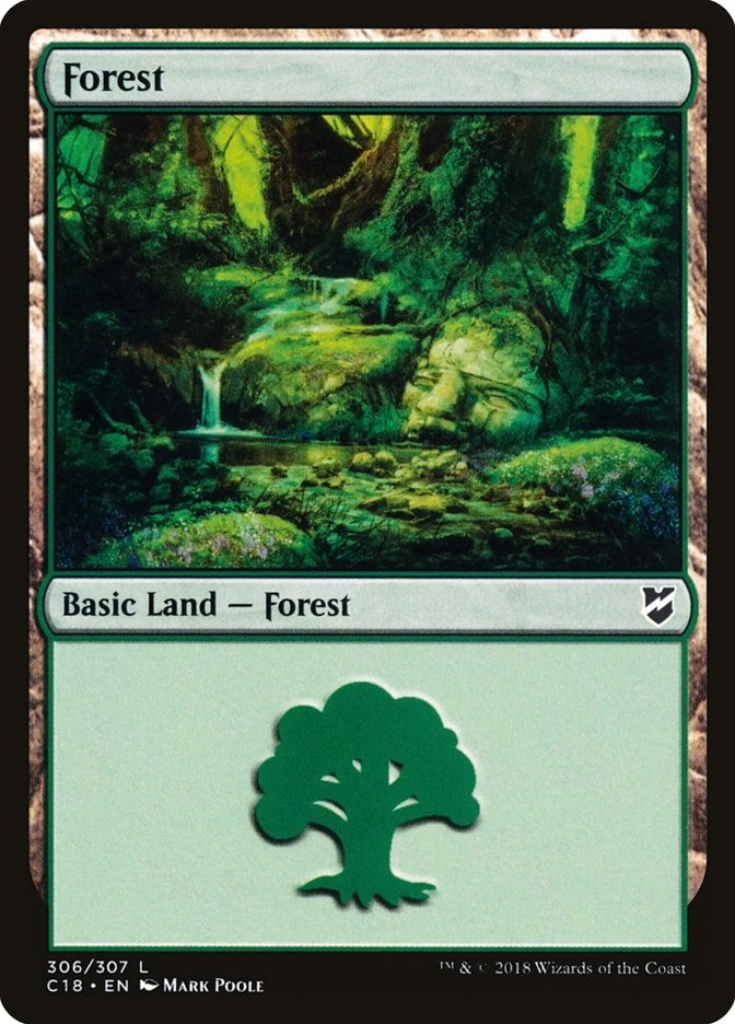 Image for Forest (306) (Commander 2018) (306) - Magic: The Gathering