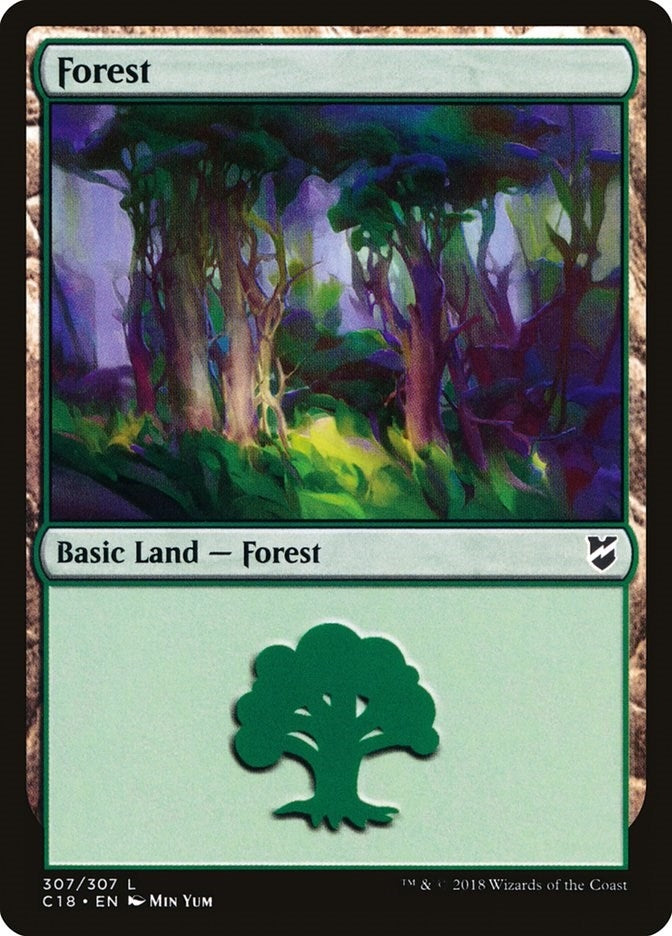 Image for Forest (307) (Commander 2018) (307) - Magic: The Gathering