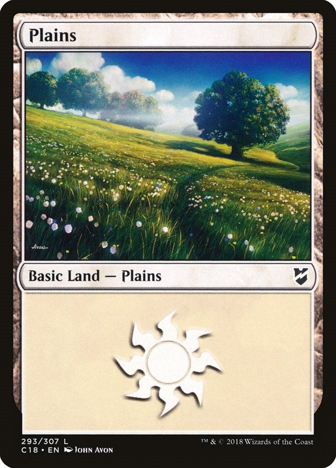 Image for Plains (293) (Commander 2018) (293) - Magic: The Gathering