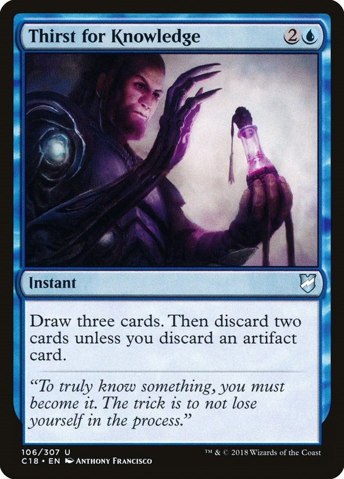 Image for Thirst for Knowledge (Commander 2018) (106) - Magic: The Gathering