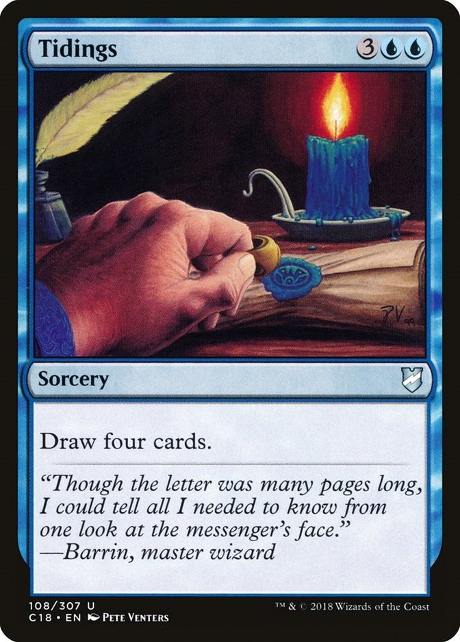Image for Tidings (Commander 2018) (108) - Magic: The Gathering