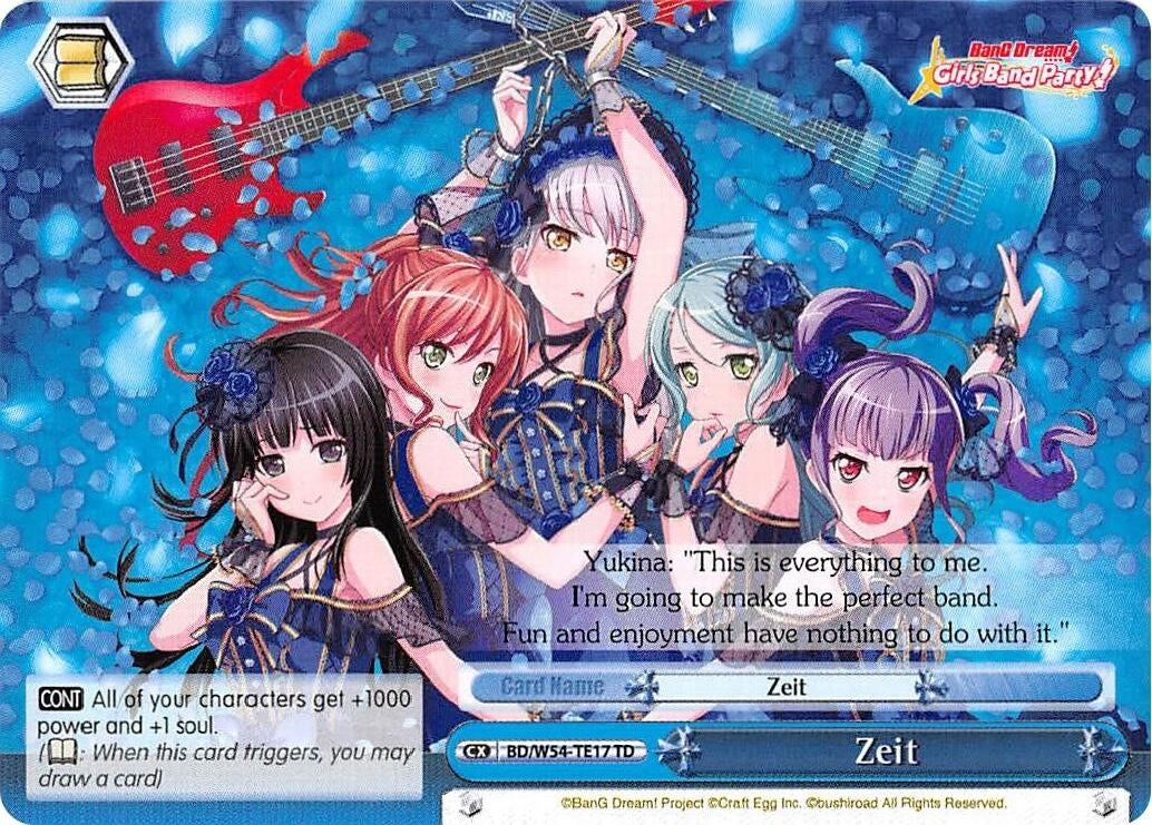 Image for Zeit (BanG Dream! Girls Band Party!) (BD/W54-TE17 TD) - Weiss Schwarz