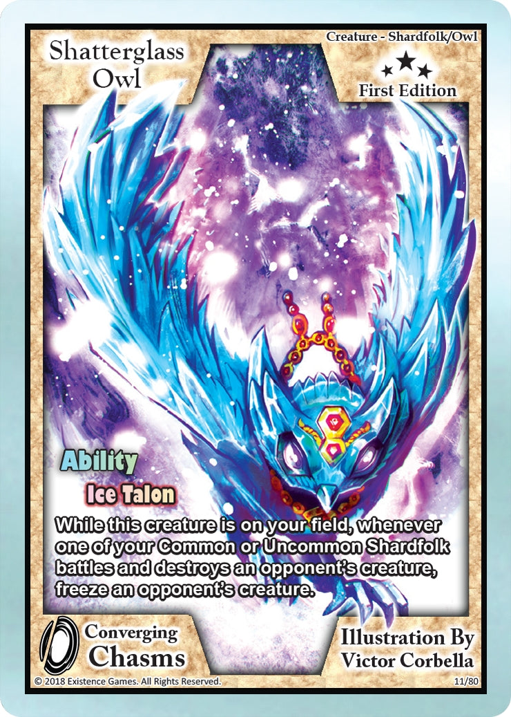 Image for Shatterglass Owl (Converging Chasms) (11) - Exodus TCG