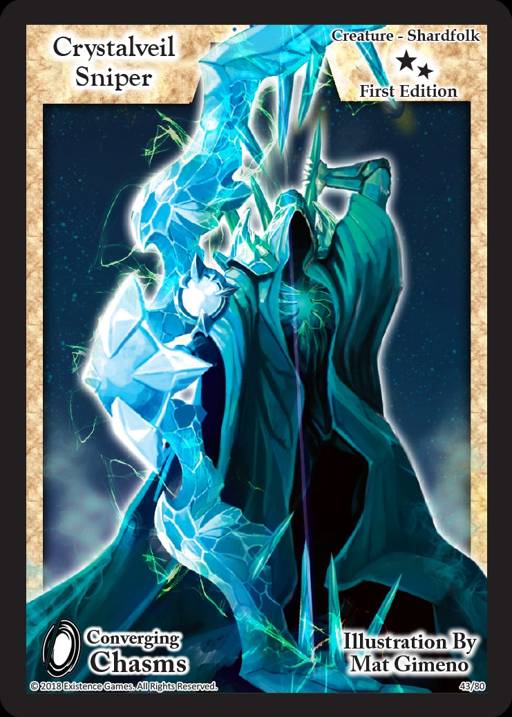 Image for Crystalveil Sniper (Converging Chasms) (43) - Exodus TCG