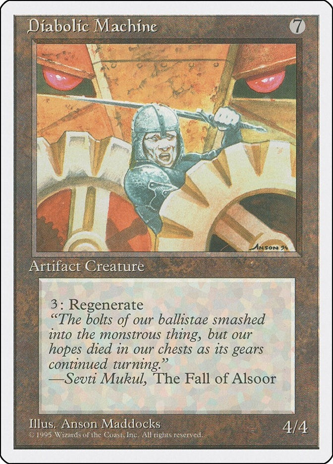 Image for Diabolic Machine (Fourth Edition) - Magic: The Gathering