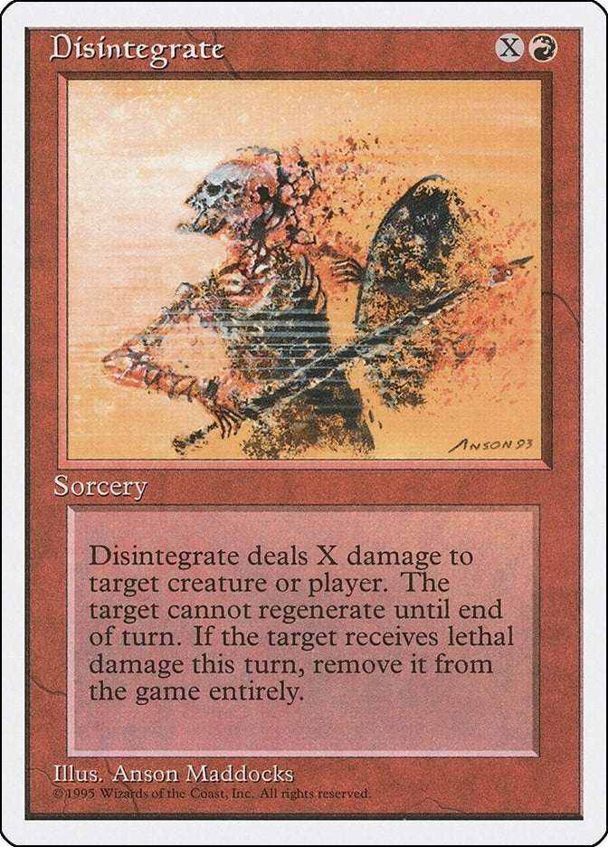 Image for Disintegrate (Fourth Edition) (203) - Magic: The Gathering