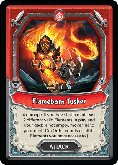 Flameborn Tusker (Unclaimed) [Kindred]