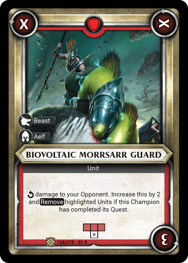 Biovoltaic Morrsarr Guard Unclaimed (128) [WHAOSC] - Warhammer Age of Sigmar Champions TCG Single