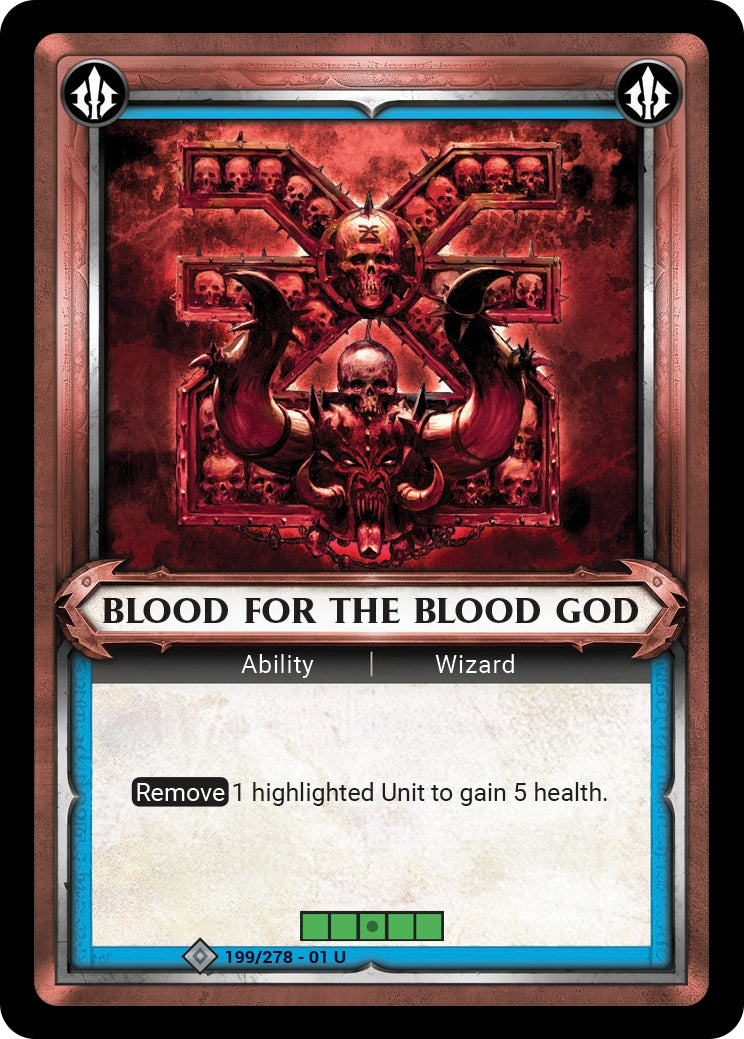 Blood for the Blood God Unclaimed (199) [WHAOSC] - Warhammer Age of Sigmar Champions TCG Single