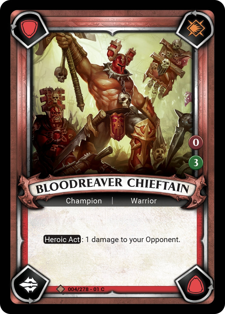 Bloodreaver Chieftain Unclaimed (004) [WHAOSC]