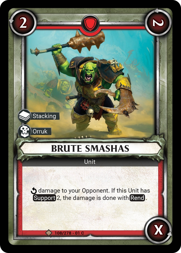 Brute Smashas Unclaimed (108) [WHAOSC] - Warhammer Age of Sigmar Champions TCG Single