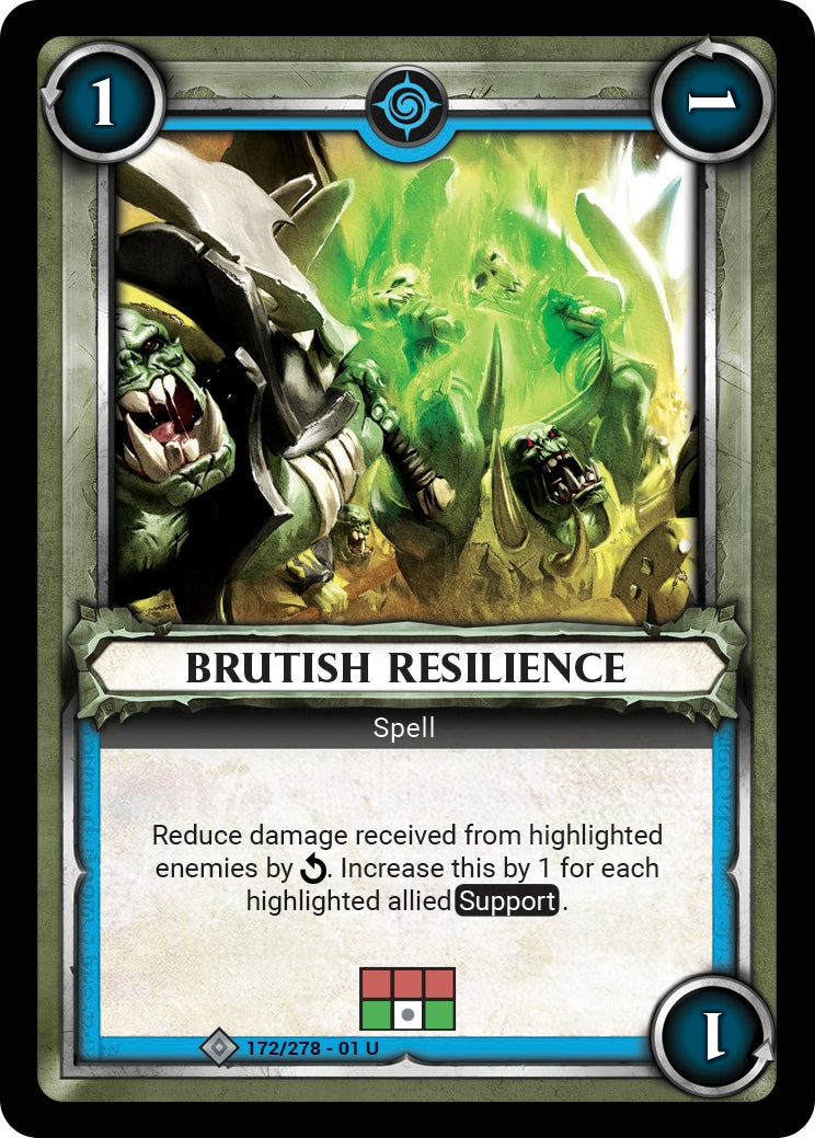 Brutish Resilience Unclaimed (172) [WHAOSC] - Warhammer Age of Sigmar Champions TCG Single