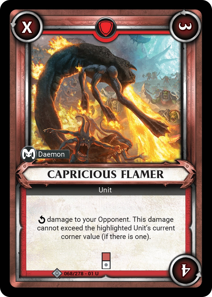 Capricious Flamer Unclaimed (068) [WHAOSC] - Warhammer Age of Sigmar Champions TCG Single